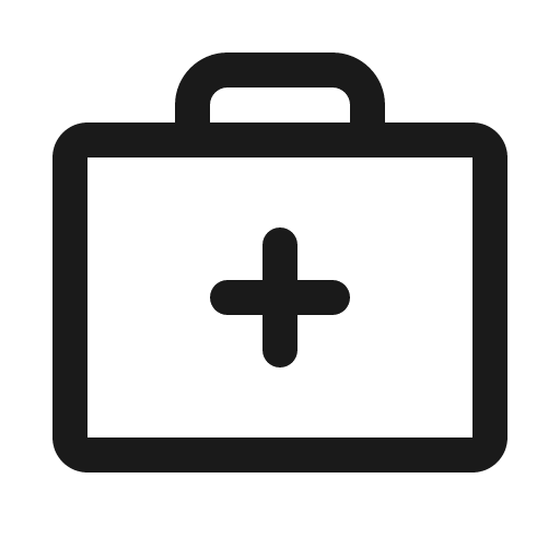 First aid kit icon, solid style, from Phosphor