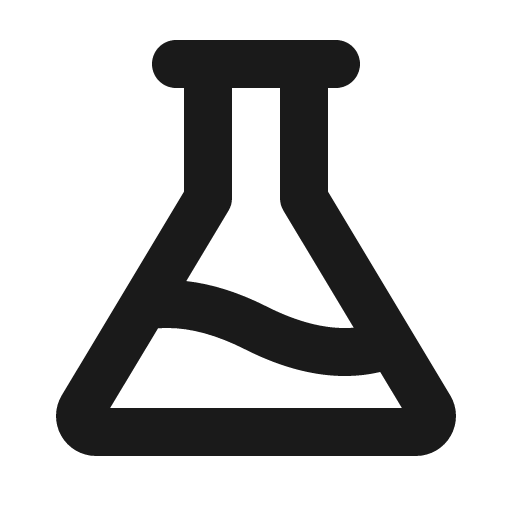Flask bold icon, bold style, from Phosphor