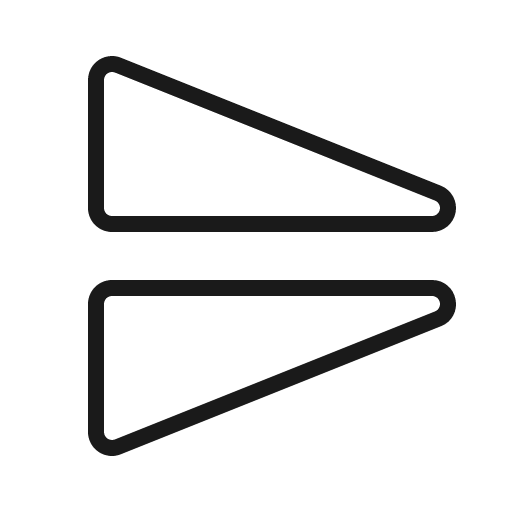 Flip vertical thin icon, thin style, from Phosphor