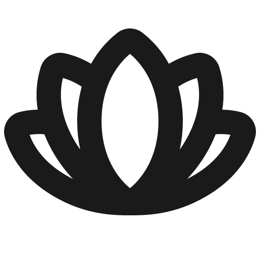 Flower lotus bold icon, bold style, from Phosphor