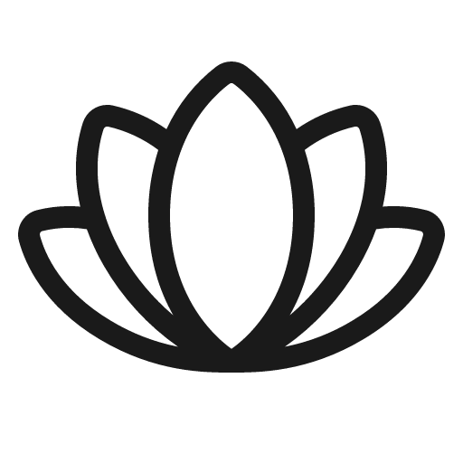 Flower lotus light icon, light style, from Phosphor