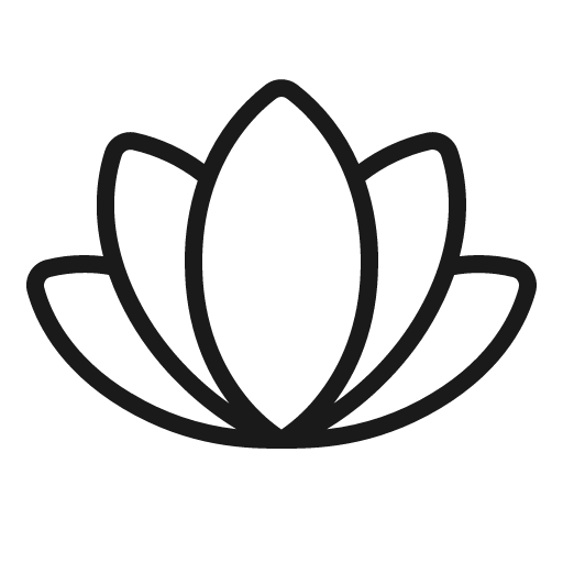 Flower lotus thin icon, thin style, from Phosphor