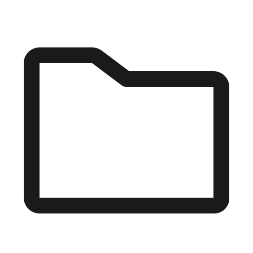 Folder simple icon, solid style, from Phosphor