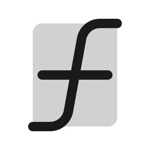 Function duotone icon, two-tone style, from Phosphor
