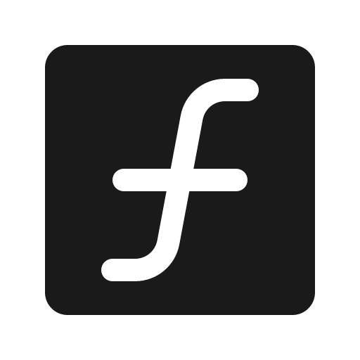 Function fill icon, filled style, from Phosphor