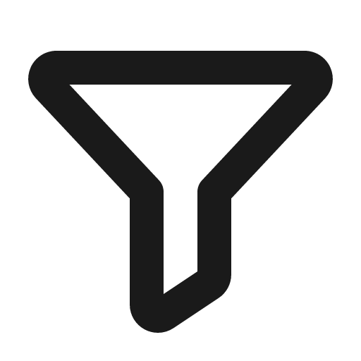 Funnel bold icon, bold style, from Phosphor