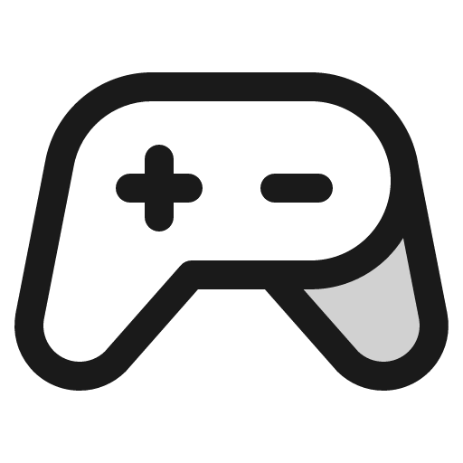 Game controller duotone icon, two-tone style, from Phosphor