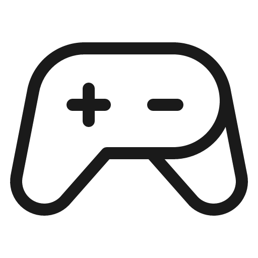 Game controller light icon, light style, from Phosphor