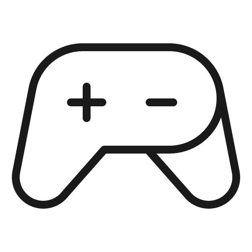 Game controller thin icon, thin style, from Phosphor