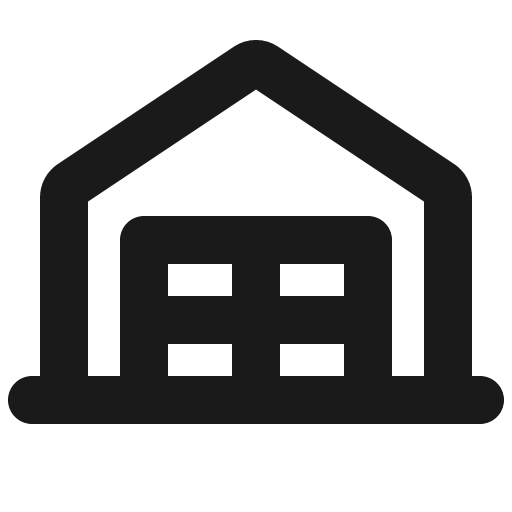 Garage bold icon, bold style, from Phosphor
