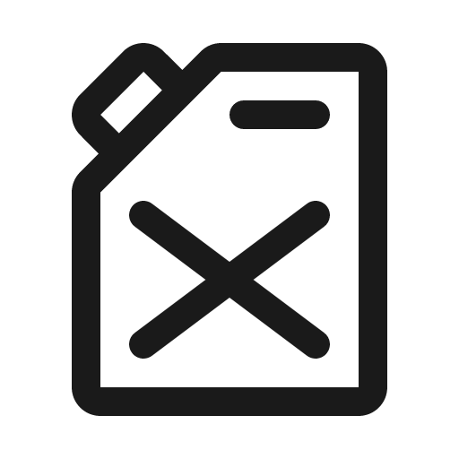 Gas can icon, solid style, from Phosphor
