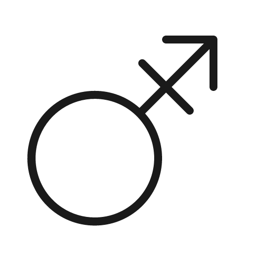 Gender transgender thin icon, thin style, from Phosphor