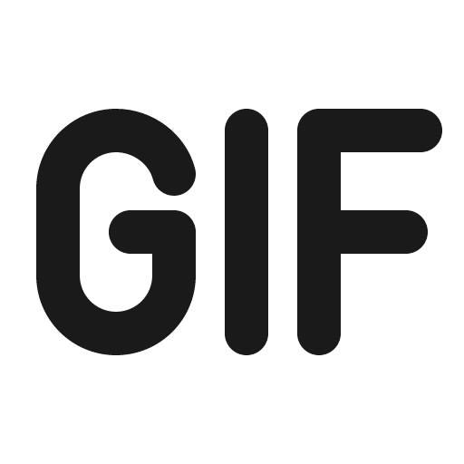 Gif bold icon, bold style, from Phosphor
