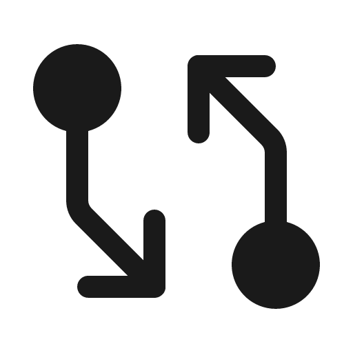 Git diff fill icon, filled style, from Phosphor