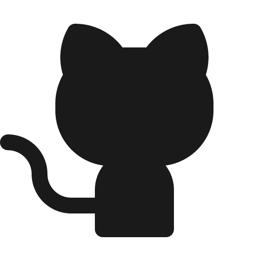 Github logo fill icon, filled style, from Phosphor