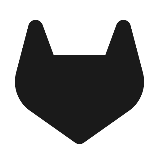 Gitlab logo simple fill icon, filled style, from Phosphor