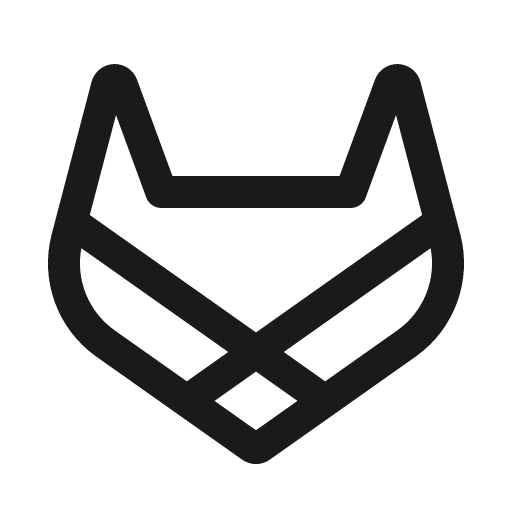 Gitlab logo icon, solid style, from Phosphor