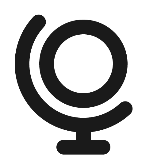 Globe stand bold icon, bold style, from Phosphor
