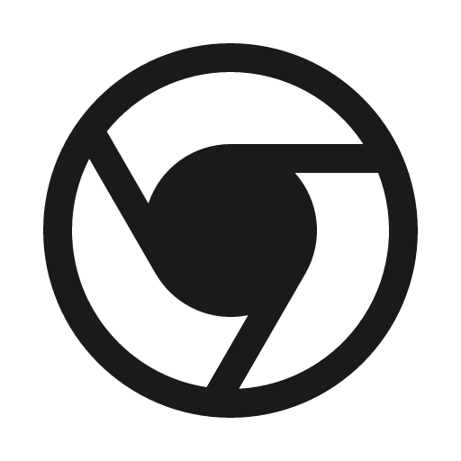 Google chrome logo fill icon, filled style, from Phosphor