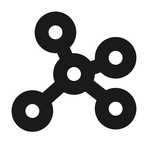 Graph bold icon, bold style, from Phosphor