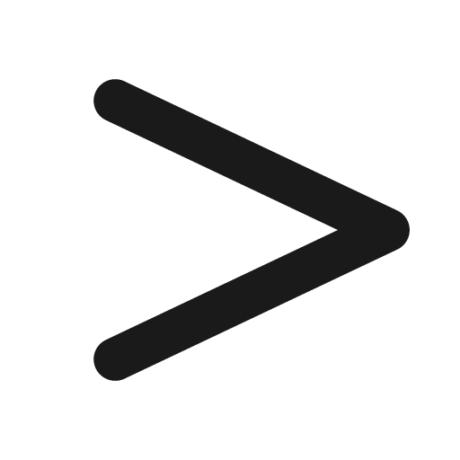 Greater than bold icon, bold style, from Phosphor