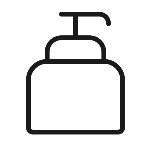 Hand soap thin icon, thin style, from Phosphor