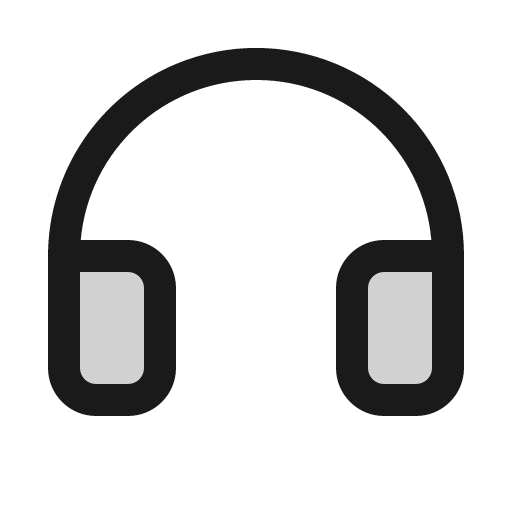 Headphones duotone icon, two-tone style, from Phosphor