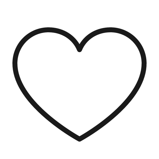 Heart thin icon, thin style, from Phosphor