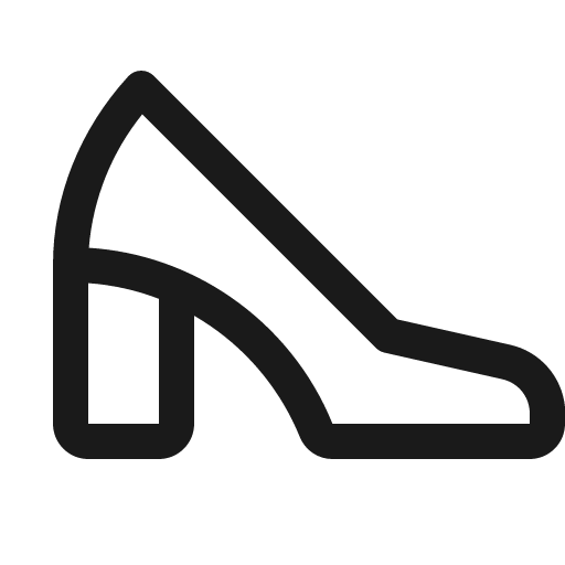 High heel icon, solid style, from Phosphor