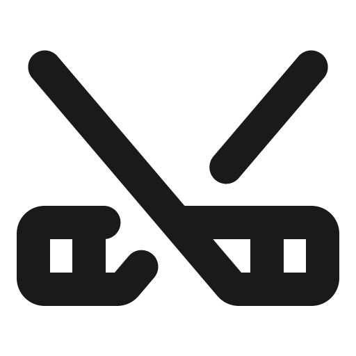 Hockey bold icon, bold style, from Phosphor
