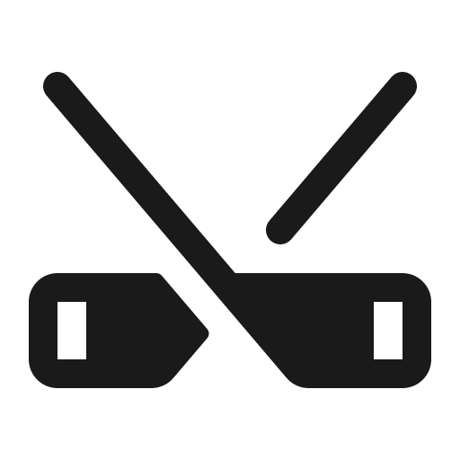 Hockey fill icon, filled style, from Phosphor