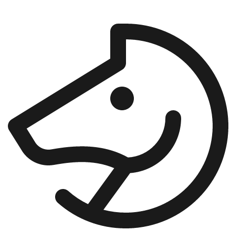 Horse icon, solid style, from Phosphor