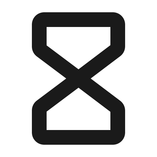 Hourglass bold icon, bold style, from Phosphor