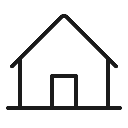 House line thin icon, thin style, from Phosphor