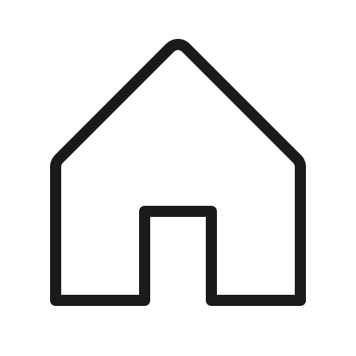 House thin icon, thin style, from Phosphor