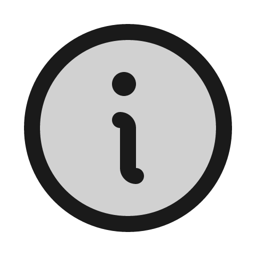 Info duotone icon, two-tone style, from Phosphor
