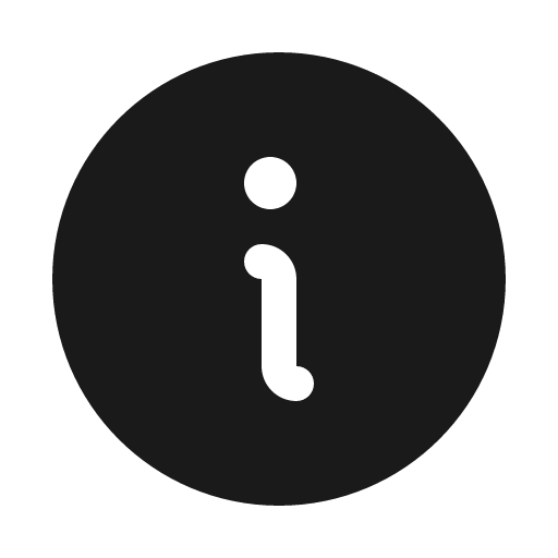 Info fill icon, filled style, from Phosphor