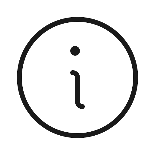 Info thin icon, thin style, from Phosphor