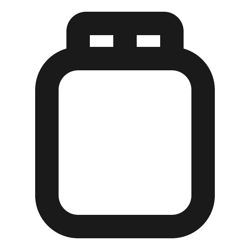 Jar bold icon, bold style, from Phosphor