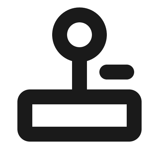 Joystick bold icon, bold style, from Phosphor