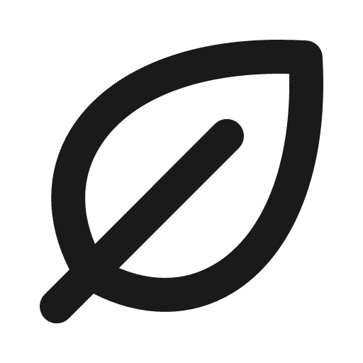 Leaf bold icon, bold style, from Phosphor