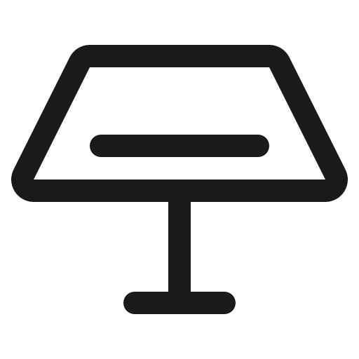 Lectern icon, solid style, from Phosphor