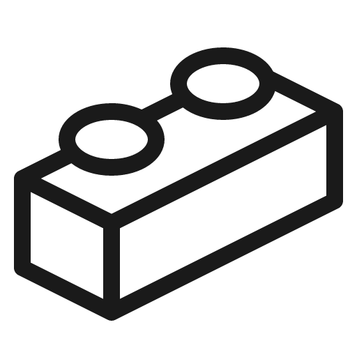 Lego light icon, light style, from Phosphor