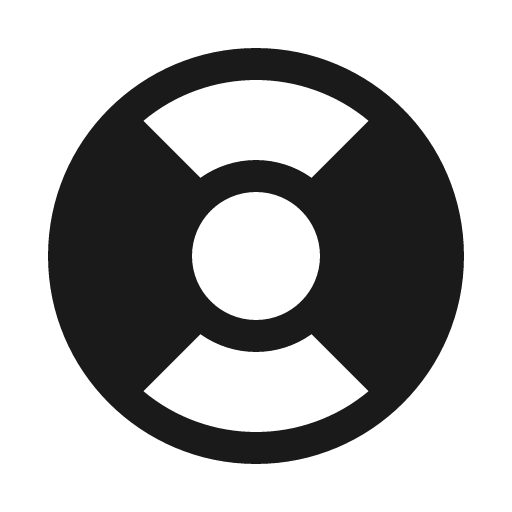 Lifebuoy fill icon, filled style, from Phosphor