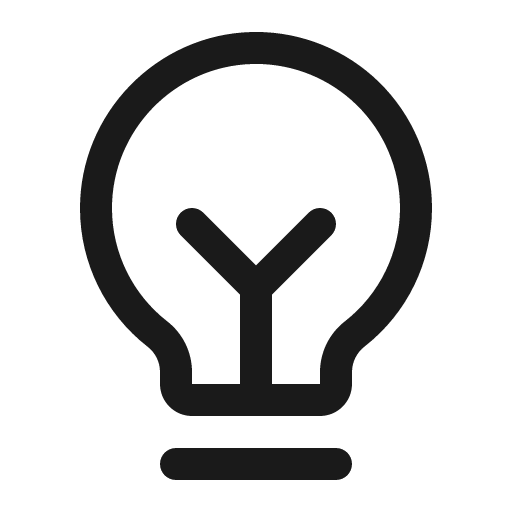 Lightbulb filament icon, solid style, from Phosphor