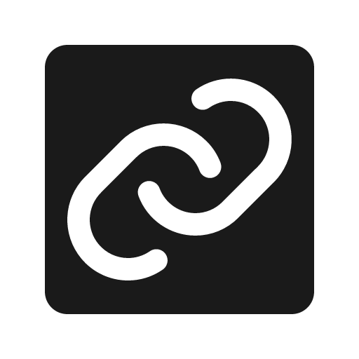 Link fill icon, filled style, from Phosphor