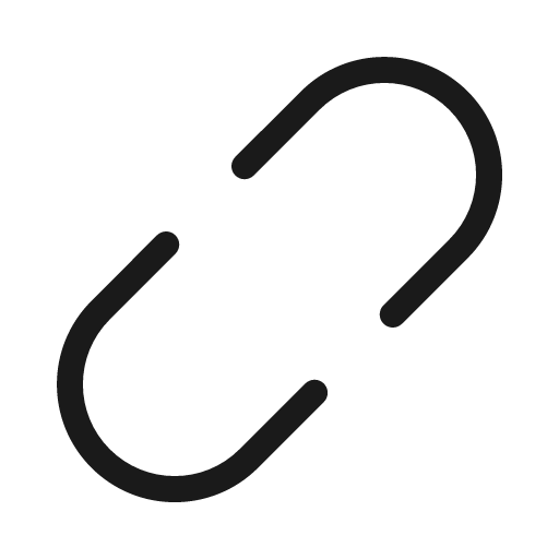 Link simple break light icon, light style, from Phosphor