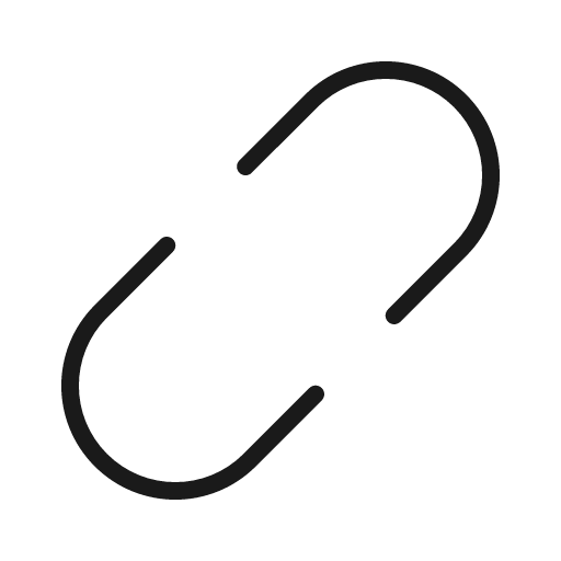 Link simple break thin icon, thin style, from Phosphor