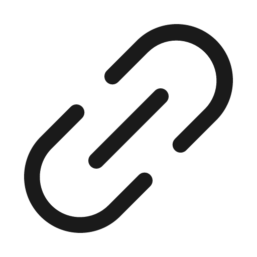 Link simple icon, solid style, from Phosphor