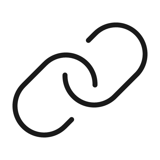 Link thin icon, thin style, from Phosphor